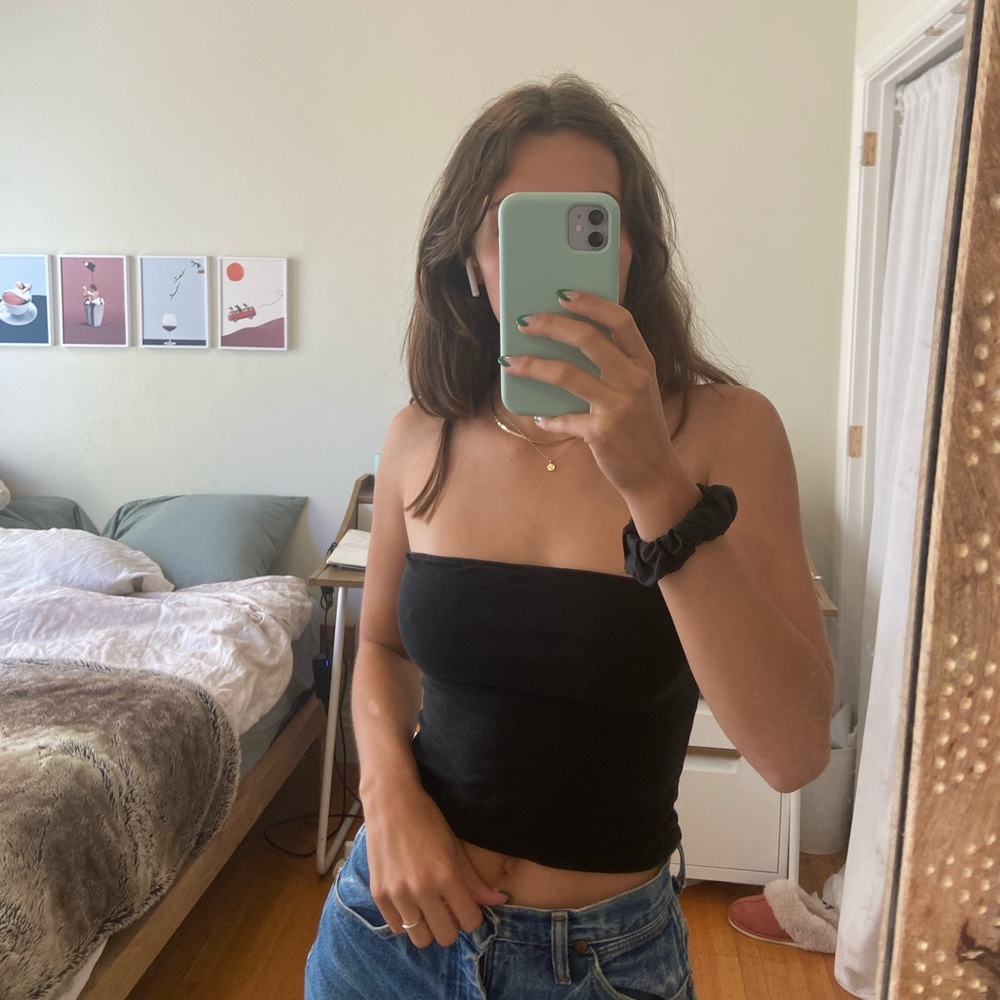 Black brandy tube top